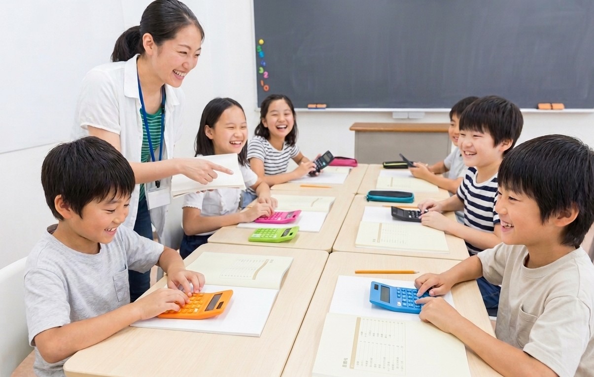 子どもたちが税について学んでいる様子